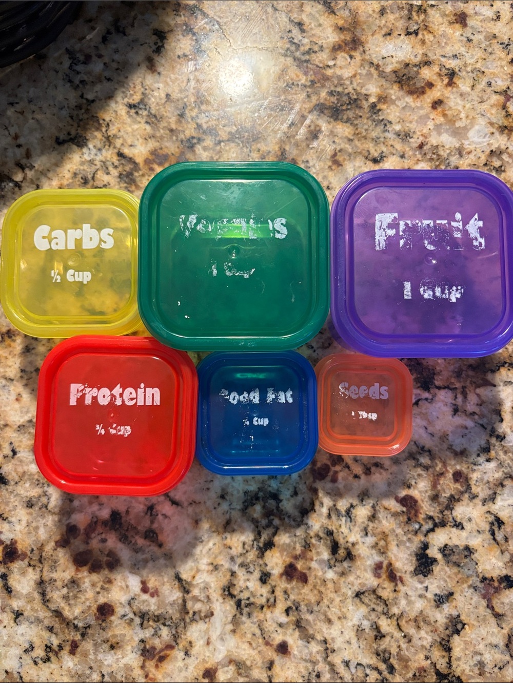 Colorful Stackable Food Storage Containers - Multi-Color Set